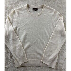 Quince Women's 100% Mongolian Cashmere Sweater Crewneck Cream Size M